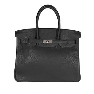 Hermes Plomb Clemence Birkin 35 PHW